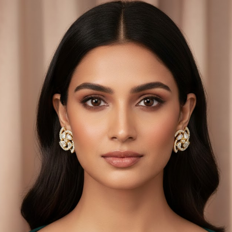 Dazzling Stud Marquise Sapphire CZ Stud Earrings