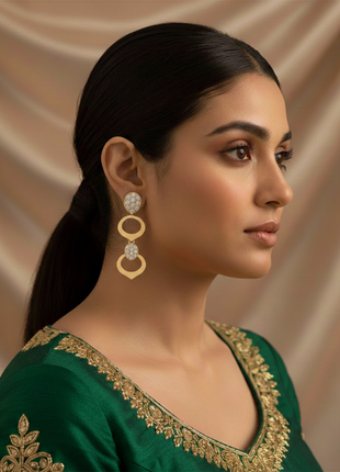 Interlocking Circle Links Necklace Set Pavé By 2wist Designs