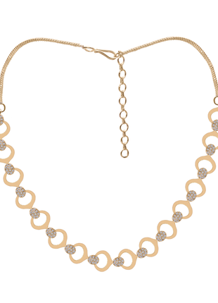 Interlocking Circle Links Necklace Set Pavé By 2wist Designs