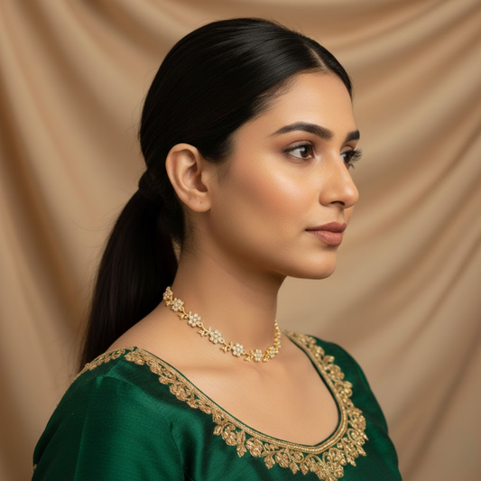 Floral Vine Color Necklace Set