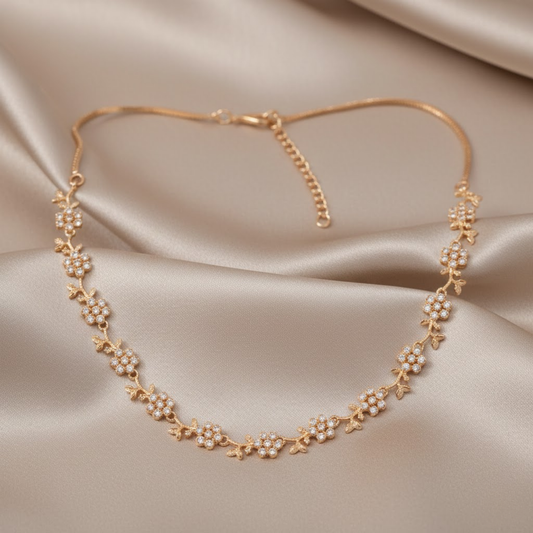 Floral Vine Color Necklace Set