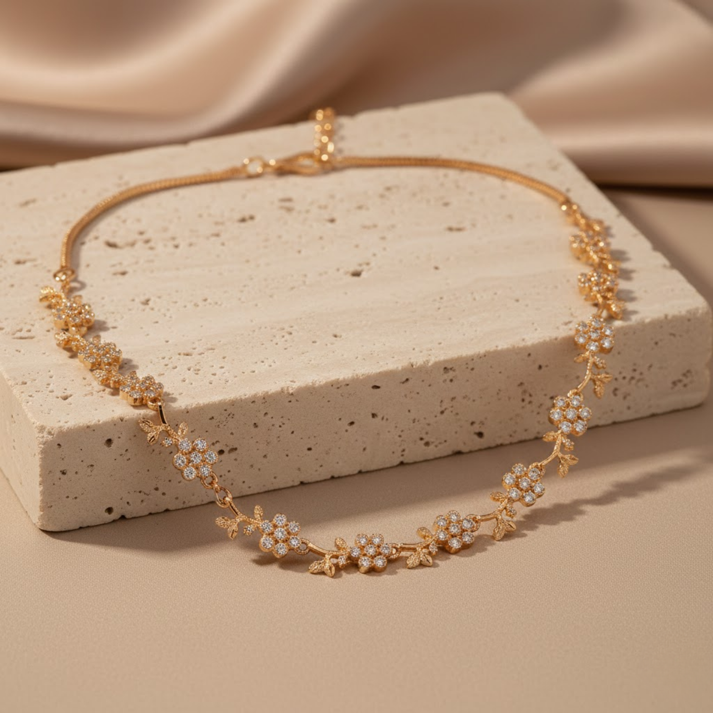 Floral Vine Color Necklace Set