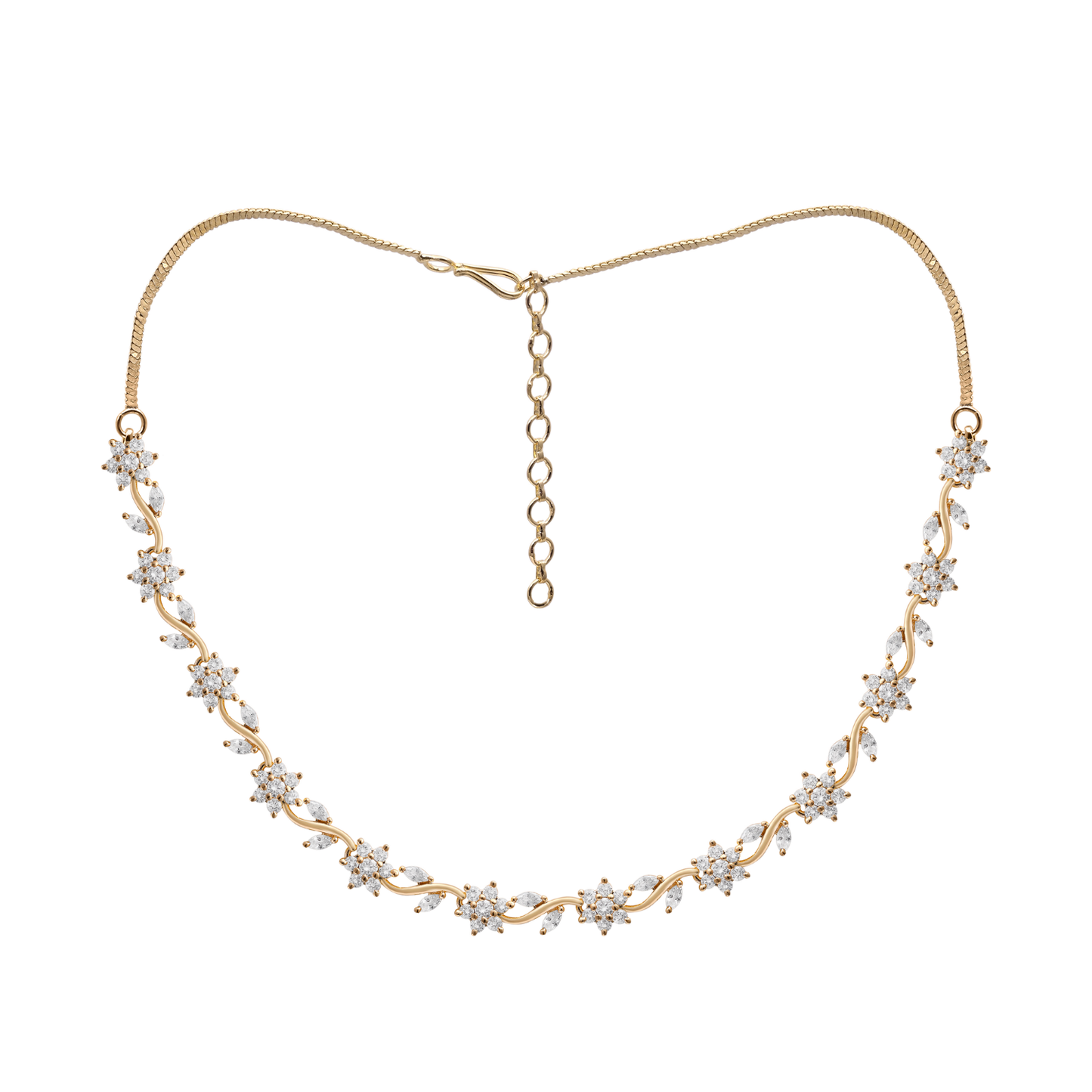 Minimalist Elegant Gold Color Necklace Set