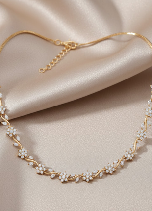 Minimalist Elegant Gold Color Necklace Set By 2wist Designs