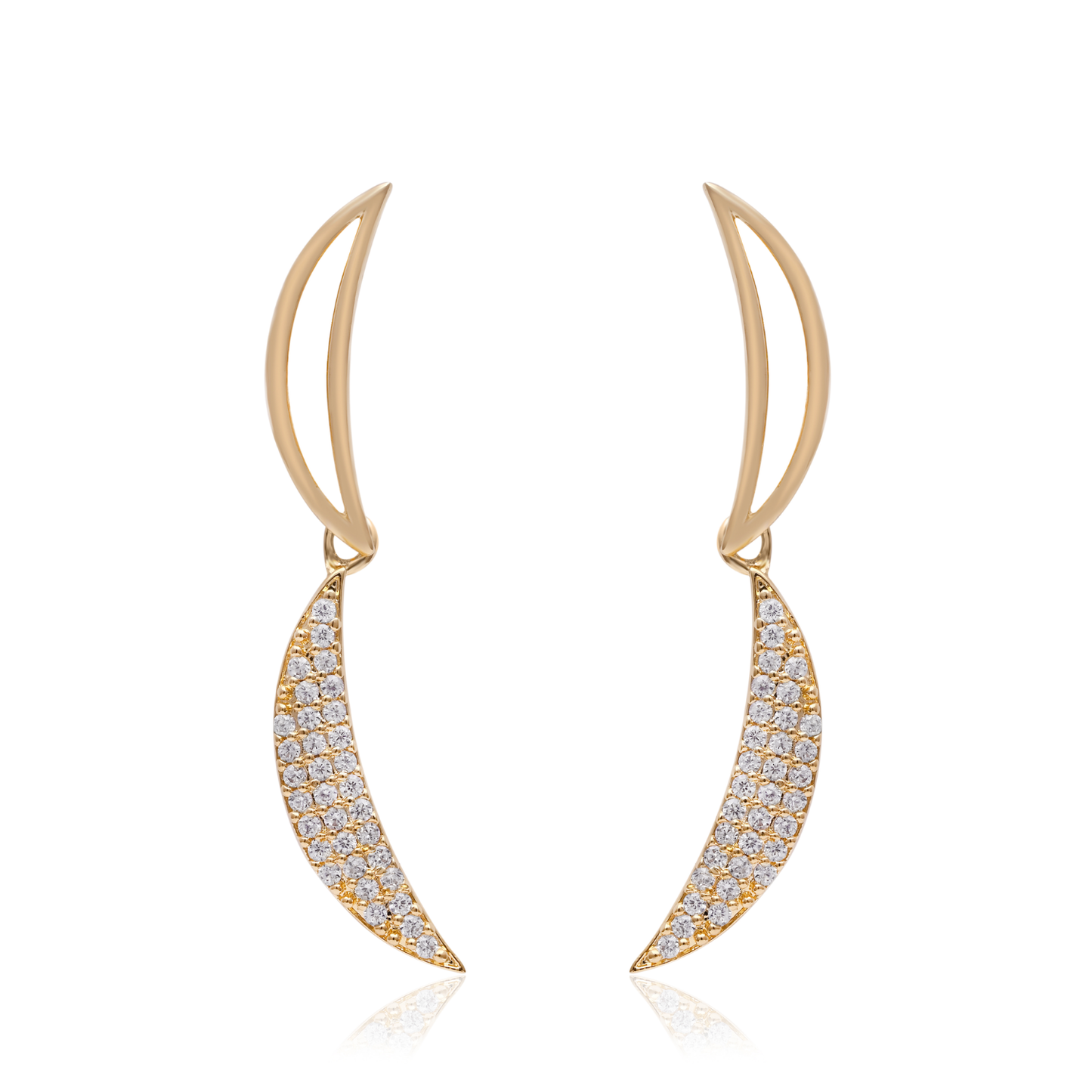 Crescent Moon Color Necklace Set