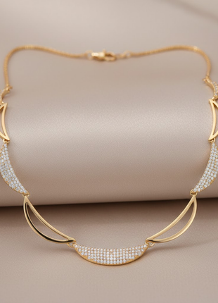 Crescent Moon Color Necklace Set By 2wist Designs