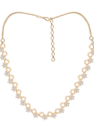 Floral Infinity CZ Necklace By 2wist Designs