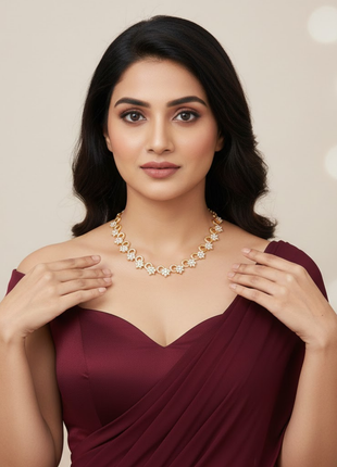 Floral Infinity CZ Necklace By 2wist Designs