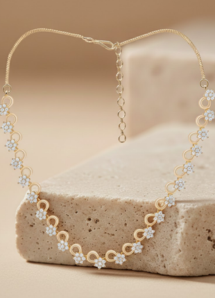 Floral Infinity CZ Necklace By 2wist Designs