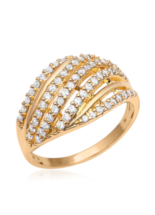 Multi Layer White Color Dome Ring By 2wist Designs