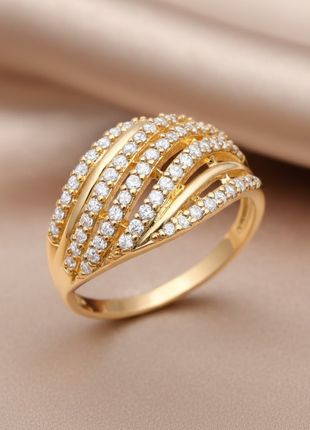 Multi Layer White Color Dome Ring By 2wist Designs